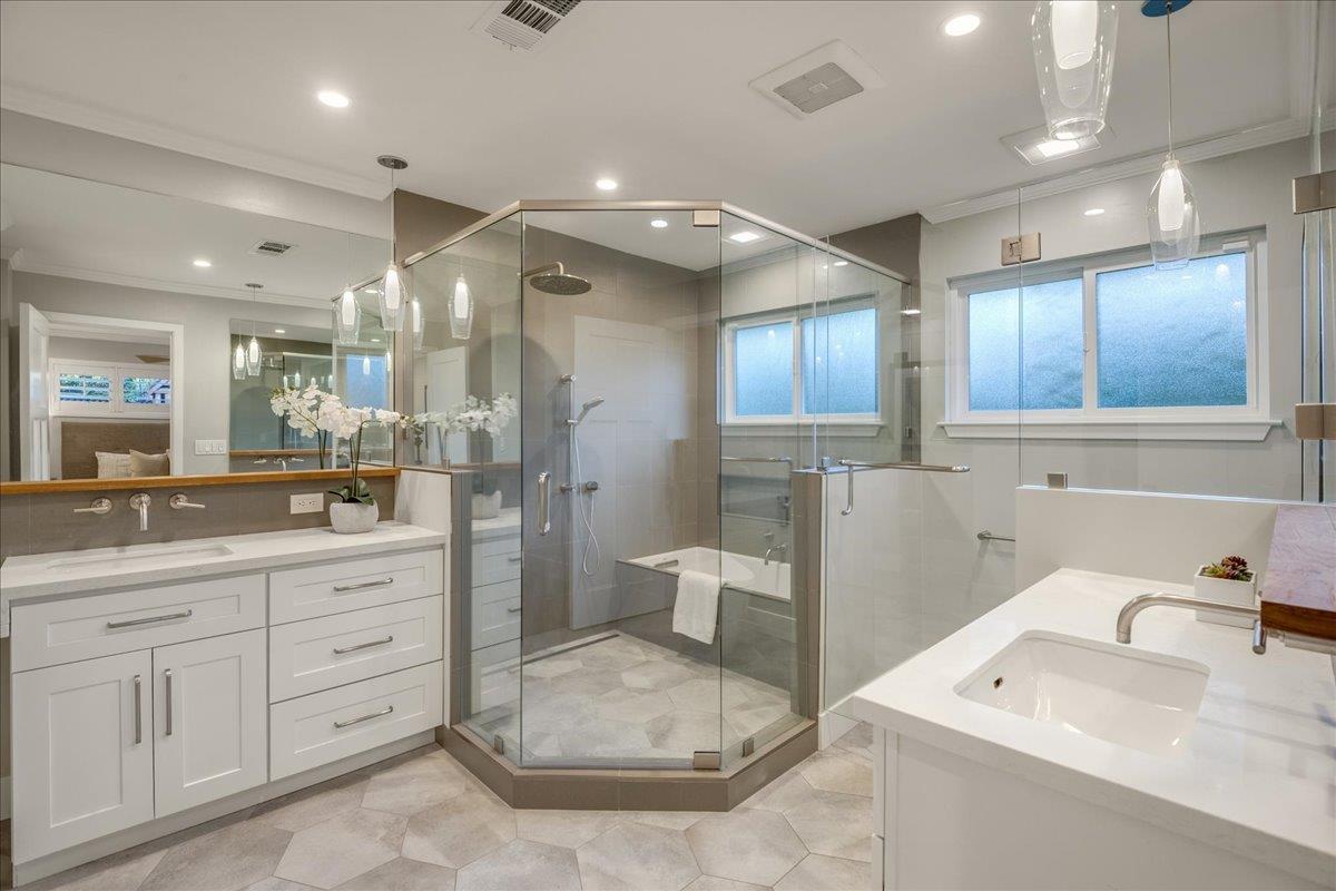 1450 Padres Drive San Jose, CA 95125 - Photo 22 of 52 a bathroom with a sink a toilet and a mirror