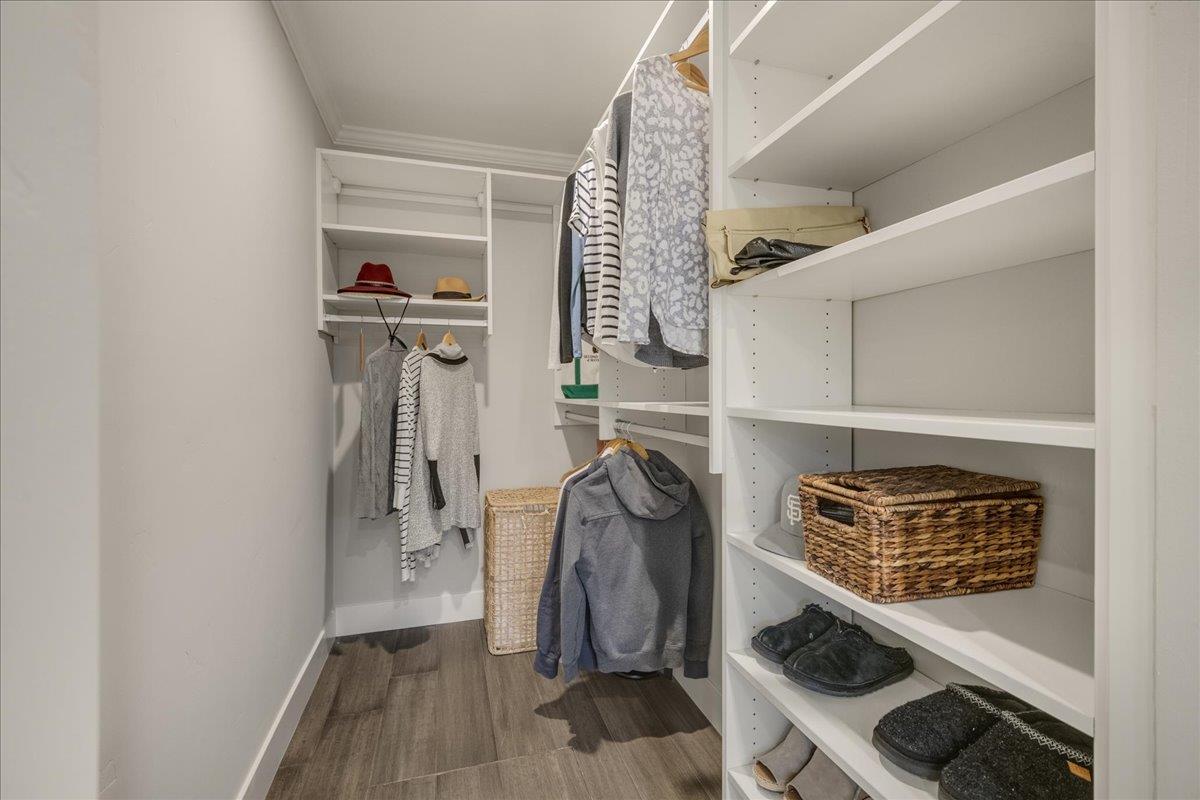 1450 Padres Drive San Jose, CA 95125 - Photo 24 of 52 a view of walk in closet with clothes and shoes