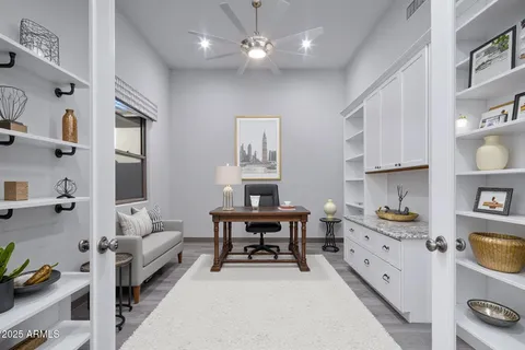 a view of an empty room