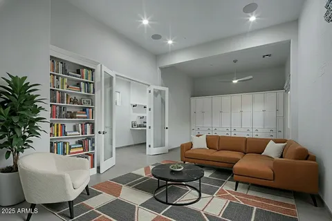 a view of a lake with a mountain in the background