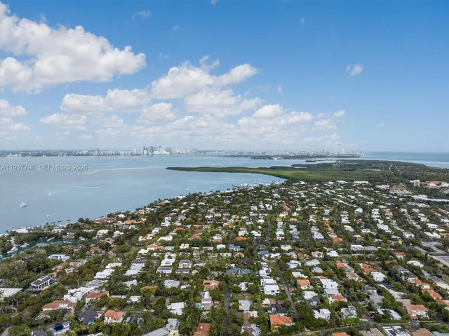 an aerial view of a city