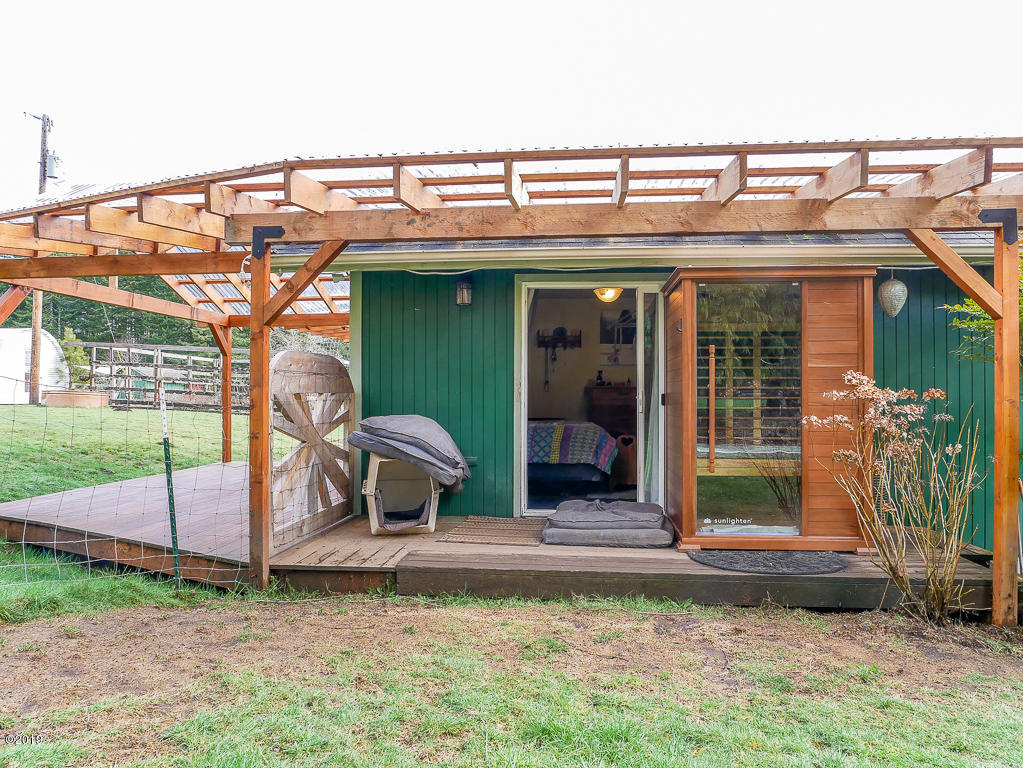 4109 Logsden Road Siletz, OR 97380 - Photo 25 of 40 Deck and sauna