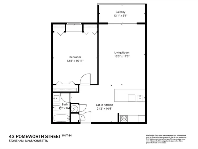 $398,000 | 43 Pomeworth Street, Unit 44, Stoneham, MA 02180