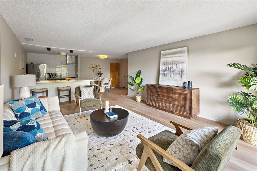 43 Pomeworth Street, Unit 44 Stoneham, MA 02180 - Photo 9 of 15 a living room with furniture a rug and a potted plant