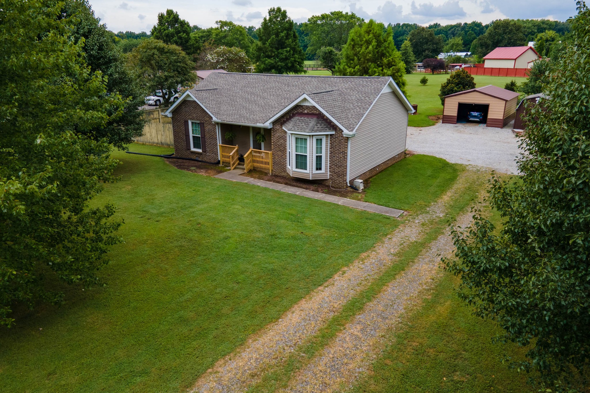 4971 Hyde Road Springfield, TN 37172 - Photo 26 of 36 a aerial view of residential houses covered with trees