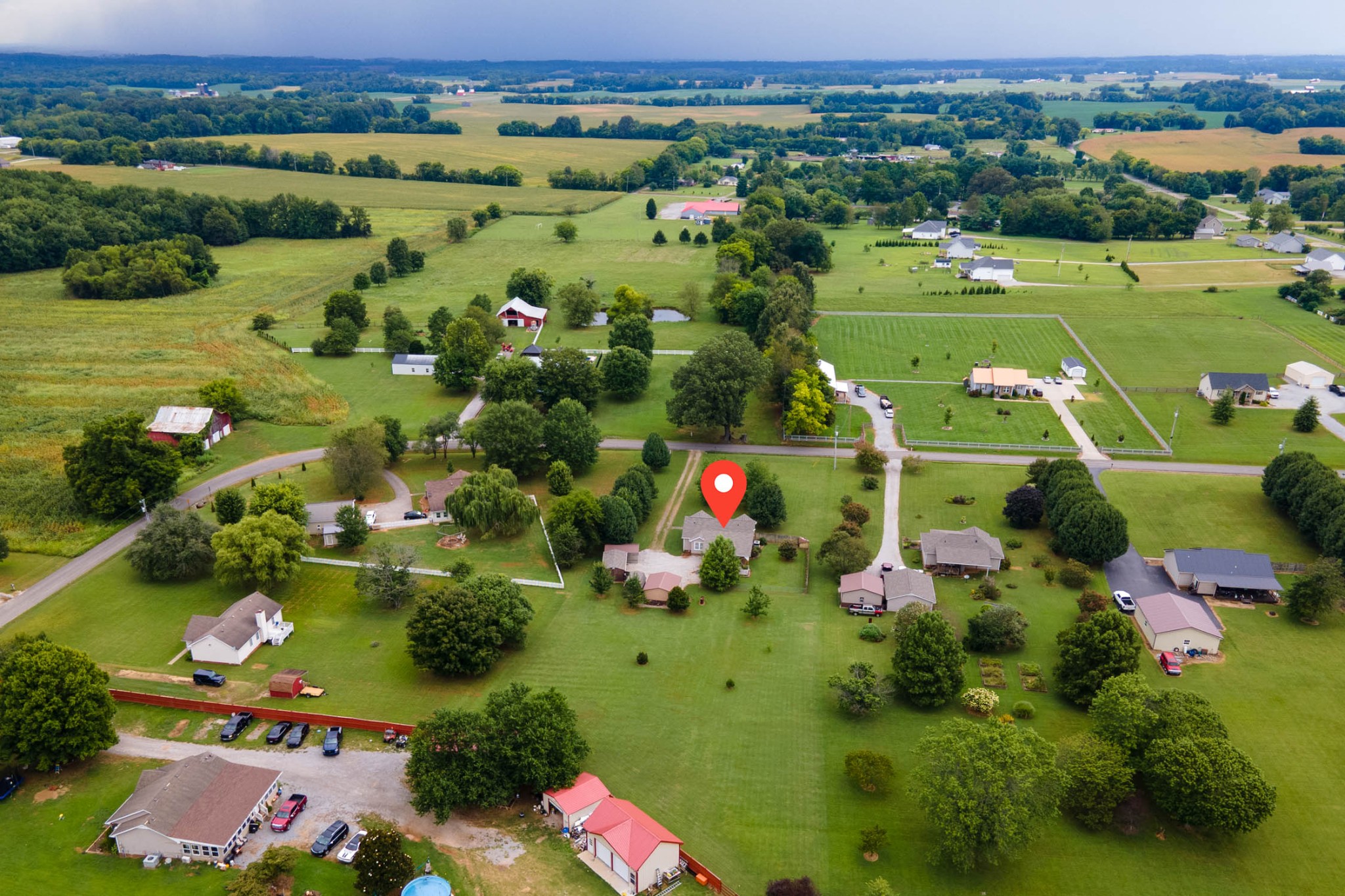 4971 Hyde Road Springfield, TN 37172 - Photo 32 of 36 an aerial view of lake residential houses with outdoor space