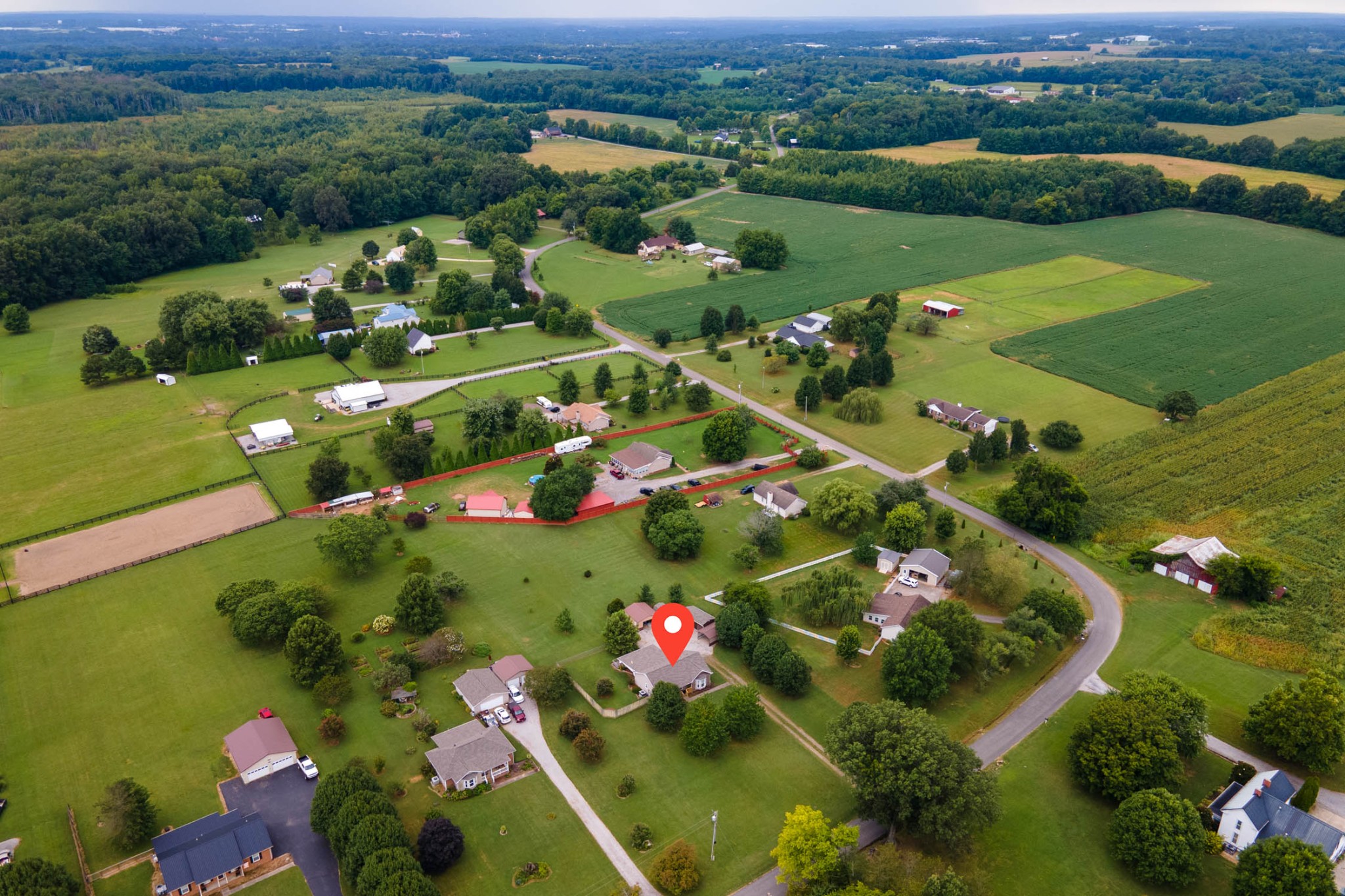 4971 Hyde Road Springfield, TN 37172 - Photo 33 of 36 an aerial view of a golf course with a garden