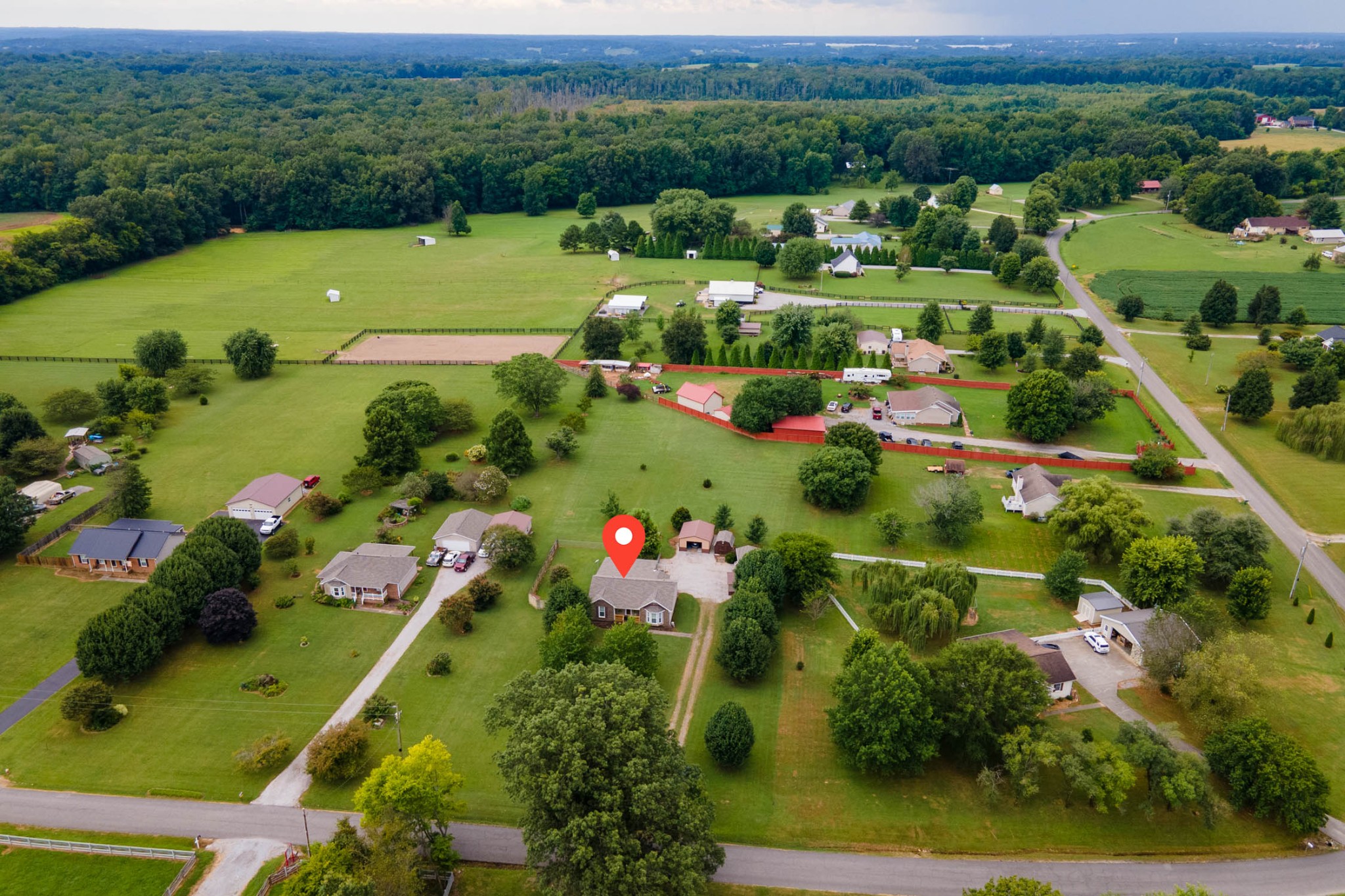 4971 Hyde Road Springfield, TN 37172 - Photo 36 of 36 an aerial view of a residential houses with outdoor space and street view