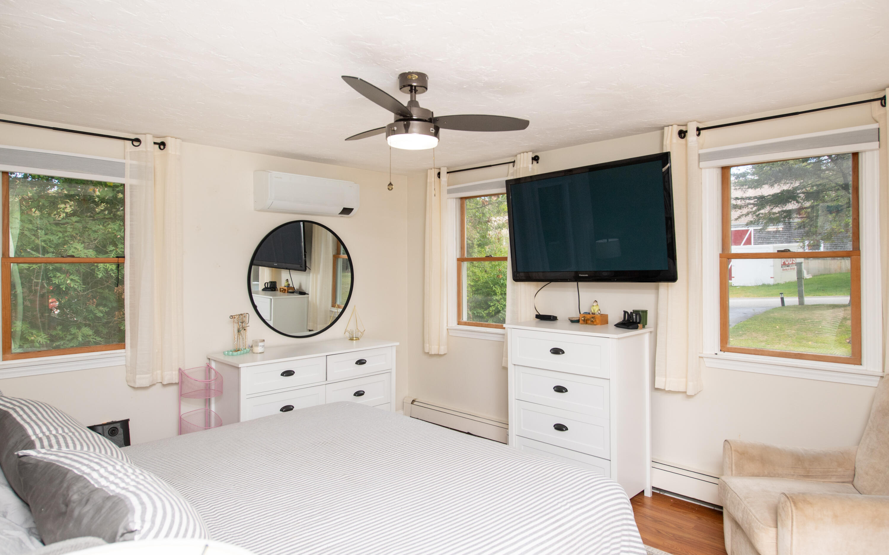 11 Warwick Way Mashpee, MA 02649 - Photo 19 of 67 a bedroom with a bed and a flat screen tv