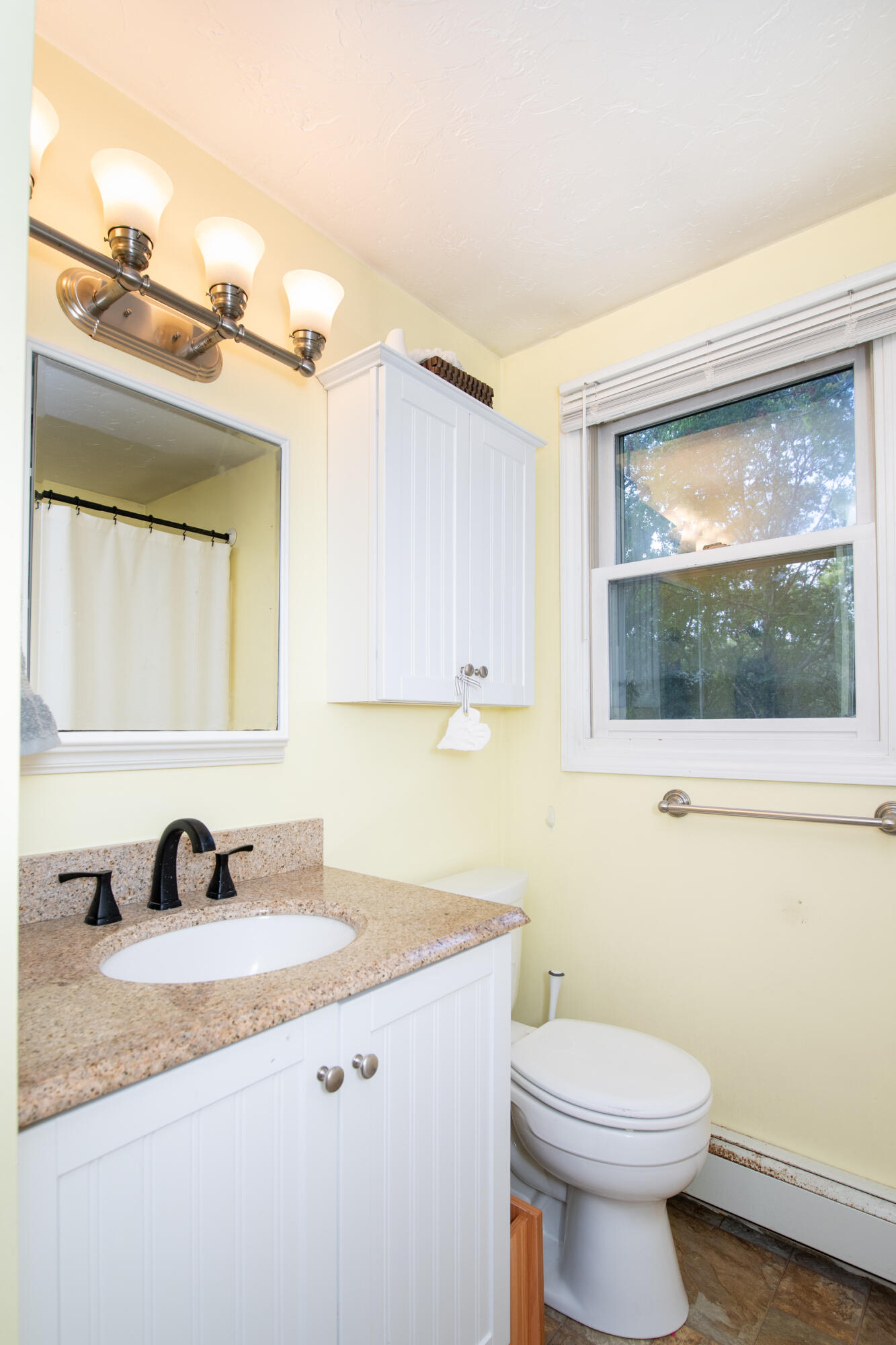 11 Warwick Way Mashpee, MA 02649 - Photo 24 of 67 a bathroom with a granite countertop sink mirror vanity and toilet