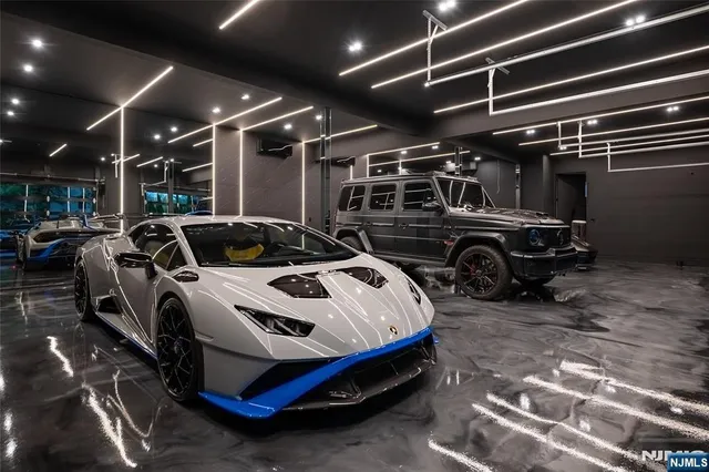 a car that is parked in a parking space