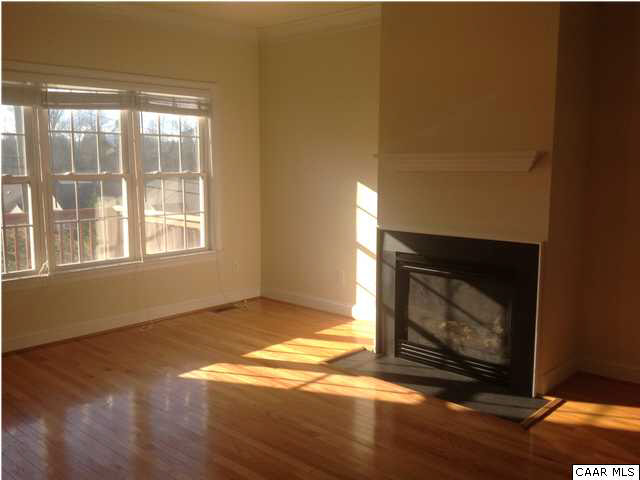 1350 Amber Ridge Road Charlottesville, VA 22901 - Photo 2 of 17 a view of an empty room with wooden floor and a fireplace