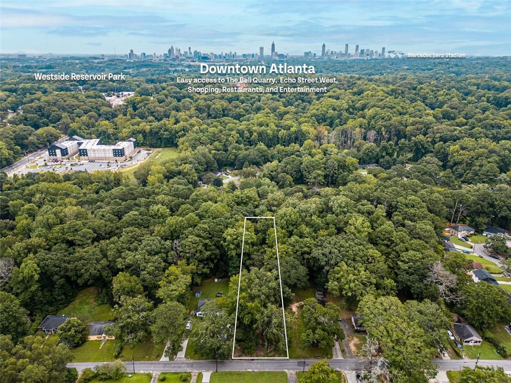 an aerial view of a city with lots of residential buildings