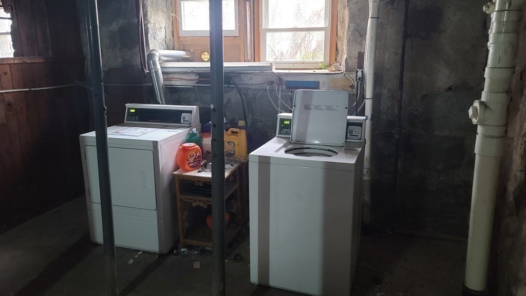 672 2nd Street Fall River, MA 02721 - Photo 16 of 16 a utility room with dryer and washer