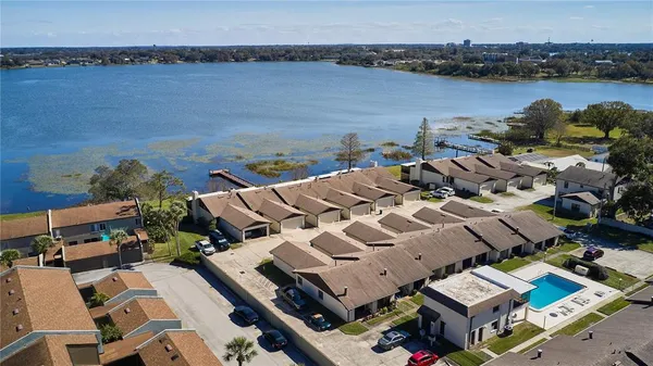 an aerial view of multiple house