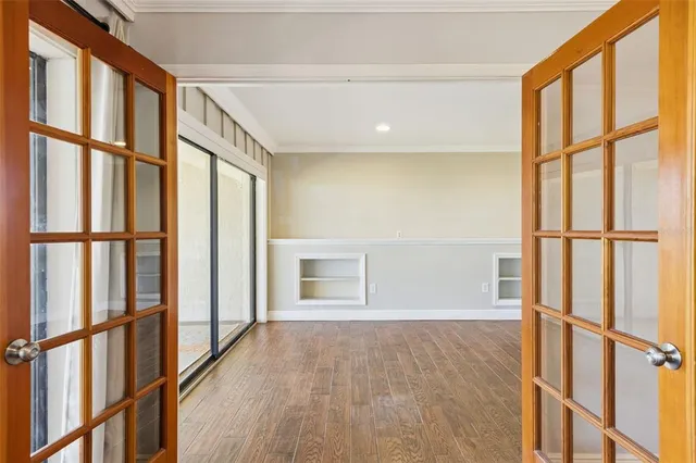 a view of front door