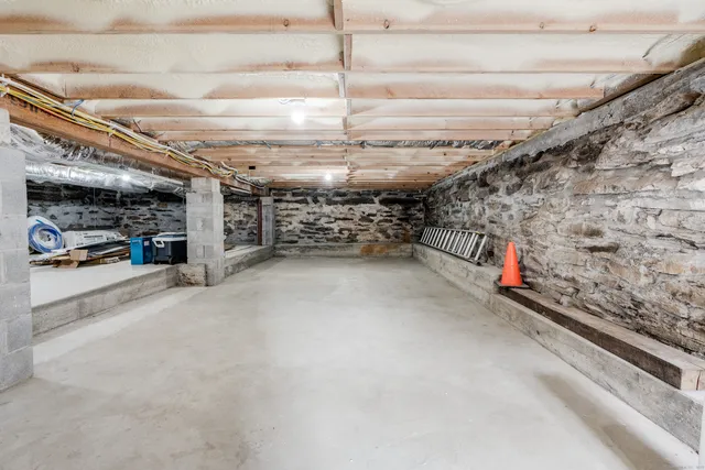 a view of storage and utility room