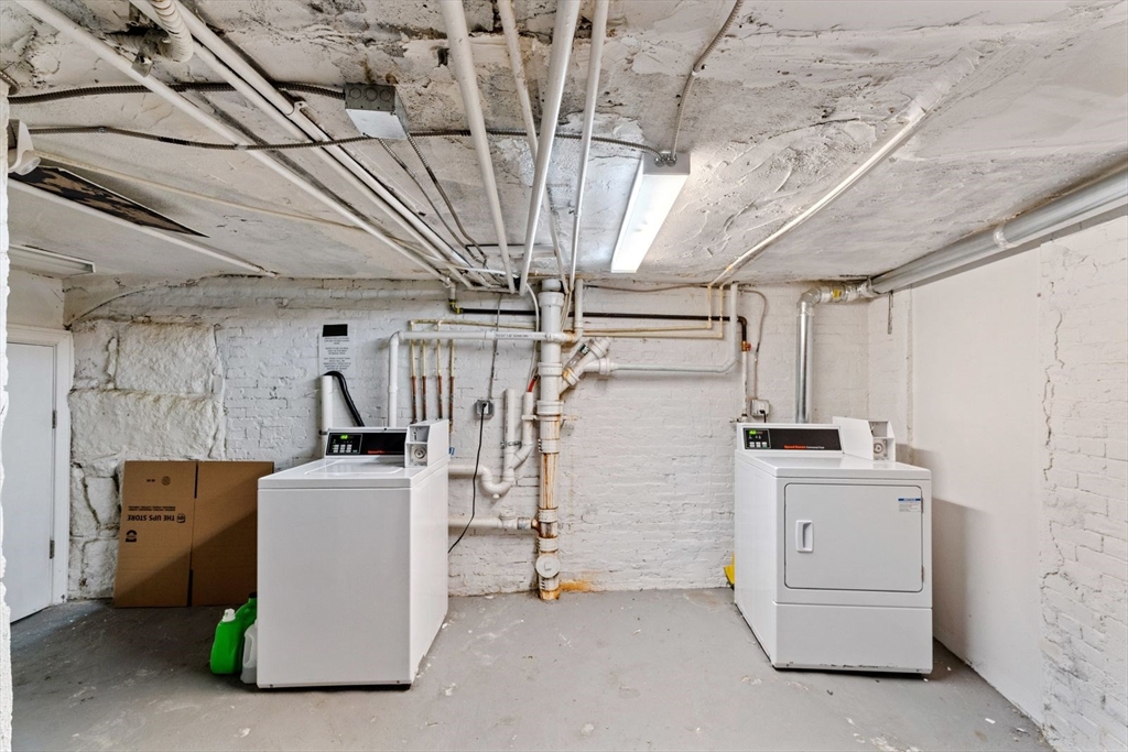 62 West Cedar Street, Unit 3 Boston, MA 02114 - Photo 16 of 18 a utility room with dryer and washer