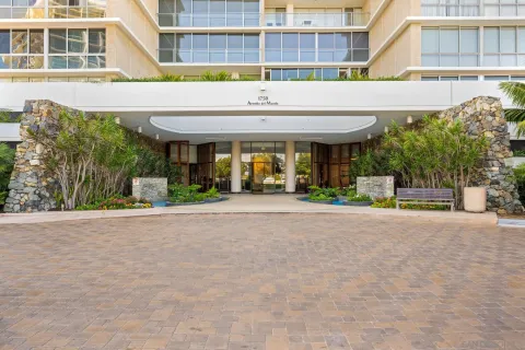 a view of a building with a outdoor space