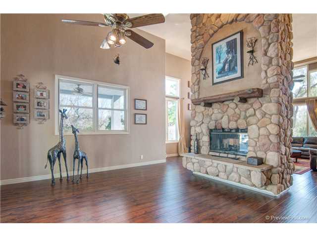 15396 Broad Oaks Road El Cajon, CA 92021 - Photo 6 of 25 ANOTHER SHOT OF THE DINING ROOM ALONG WITH GORGEOUS DOUBLESIDED FIREPLACE.