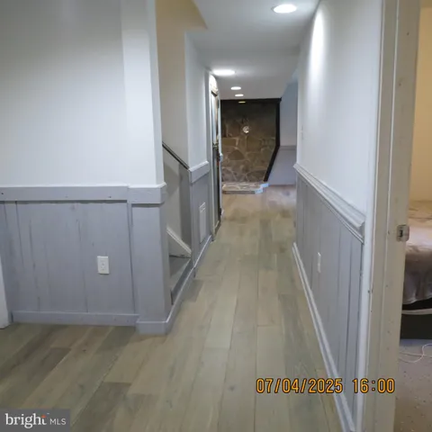 a view of a balcony with furniture