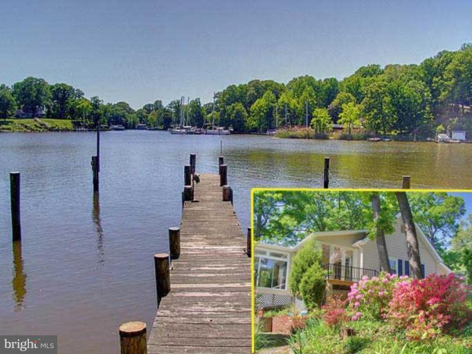 330 Riverside Road Edgewater, MD 21037 - Photo 26 of 26 a view of a lake with a garden and lake view