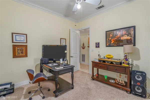 a room with furniture and a window