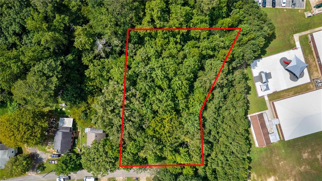 0 Reed Street Canton, GA 30114 - Photo 2 of 13 an aerial view of a house with a yard and flowers