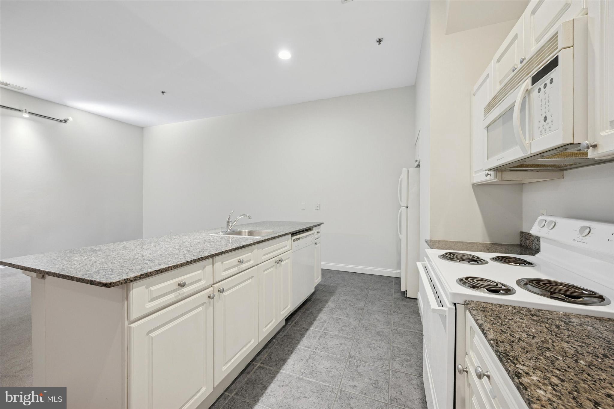 1001 Chestnut Street, Unit 205W Philadelphia, PA 19103 - Photo 2 of 25 a kitchen with granite countertop a stove and a sink