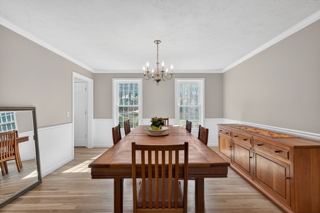 155 Brook Street Hudson, MA 01749 - Photo 7 of 42 a view of a dining room with furniture window and wooden floor