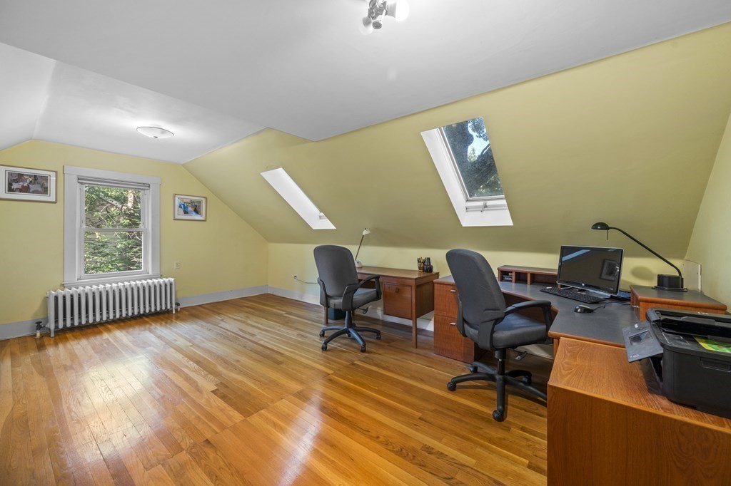 154 Mill Street Newton, MA 02459 - Photo 12 of 15 a view of workspace with wooden floor
