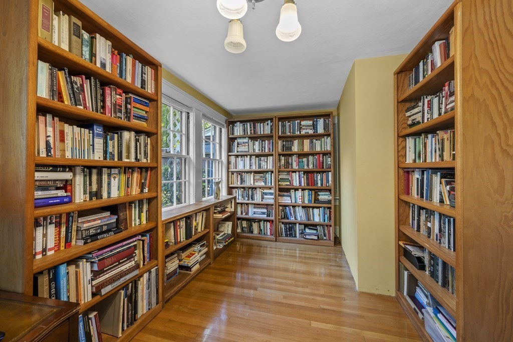 154 Mill Street Newton, MA 02459 - Photo 6 of 15 a view of room with windows book shelves