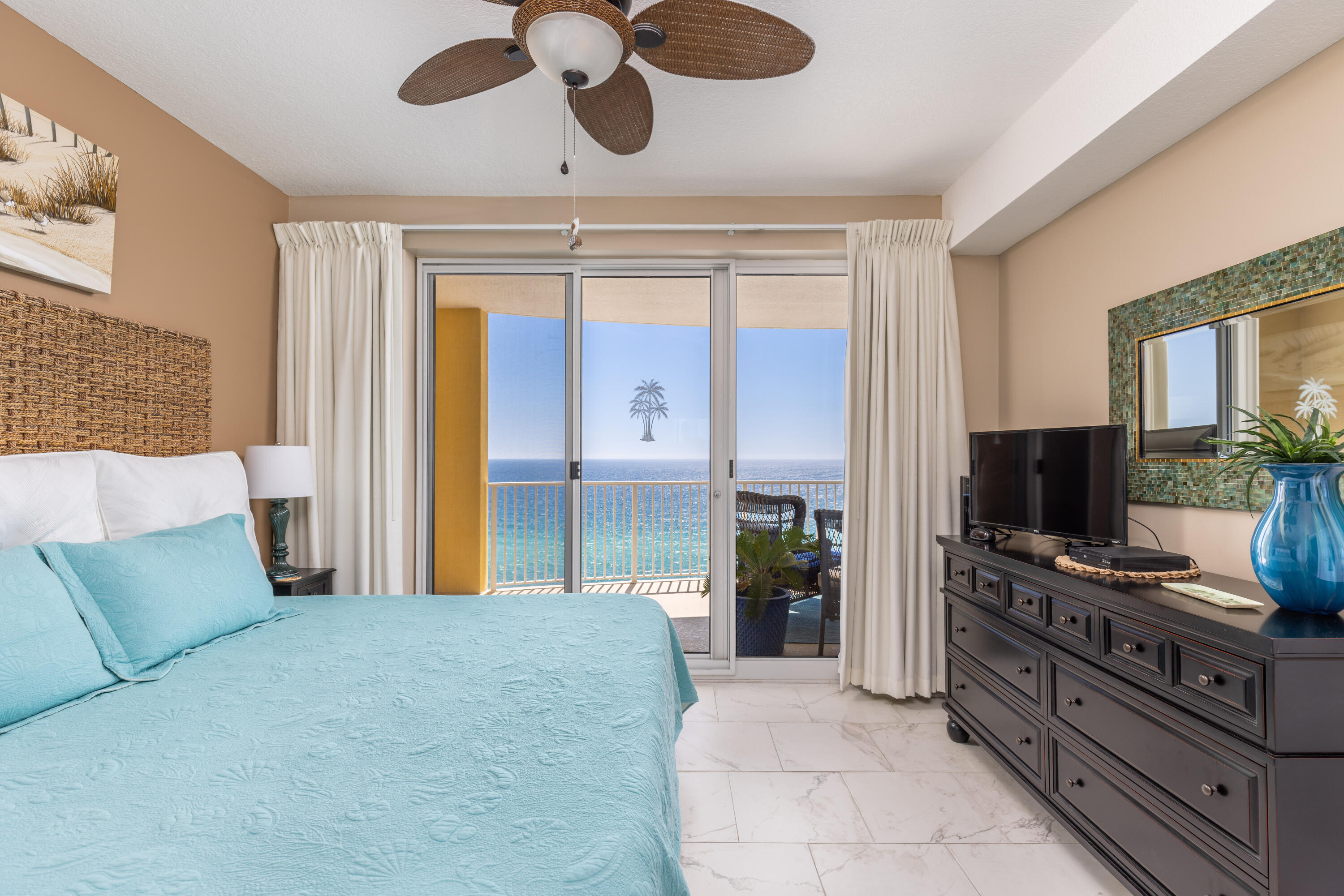 17545 Front Beach Road, Unit 1608 Panama City Beach, FL 32413 - Photo 12 of 26 Balcony Access From Master