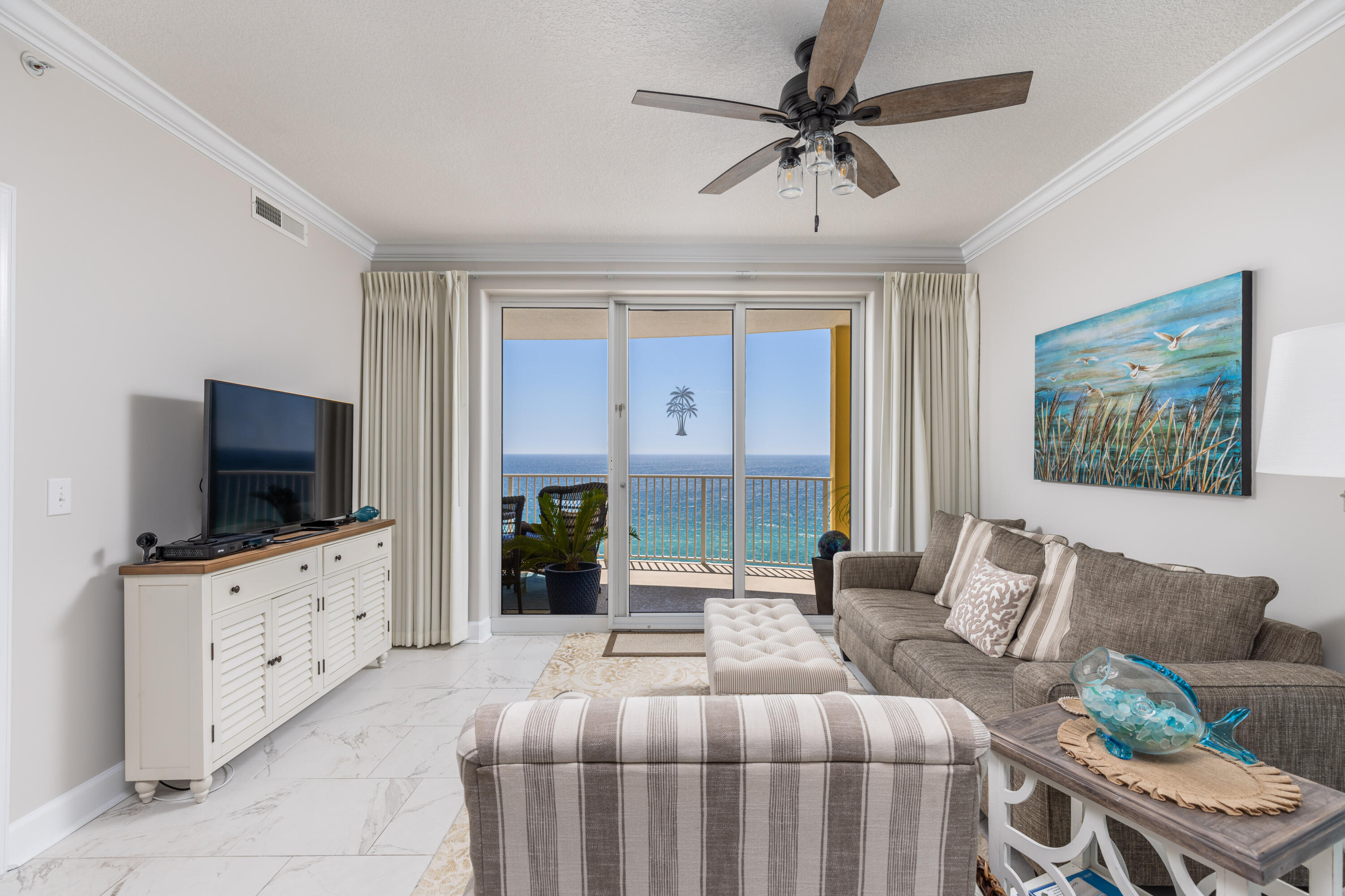 17545 Front Beach Road, Unit 1608 Panama City Beach, FL 32413 - Photo 5 of 26 Balcony Access From Living Area