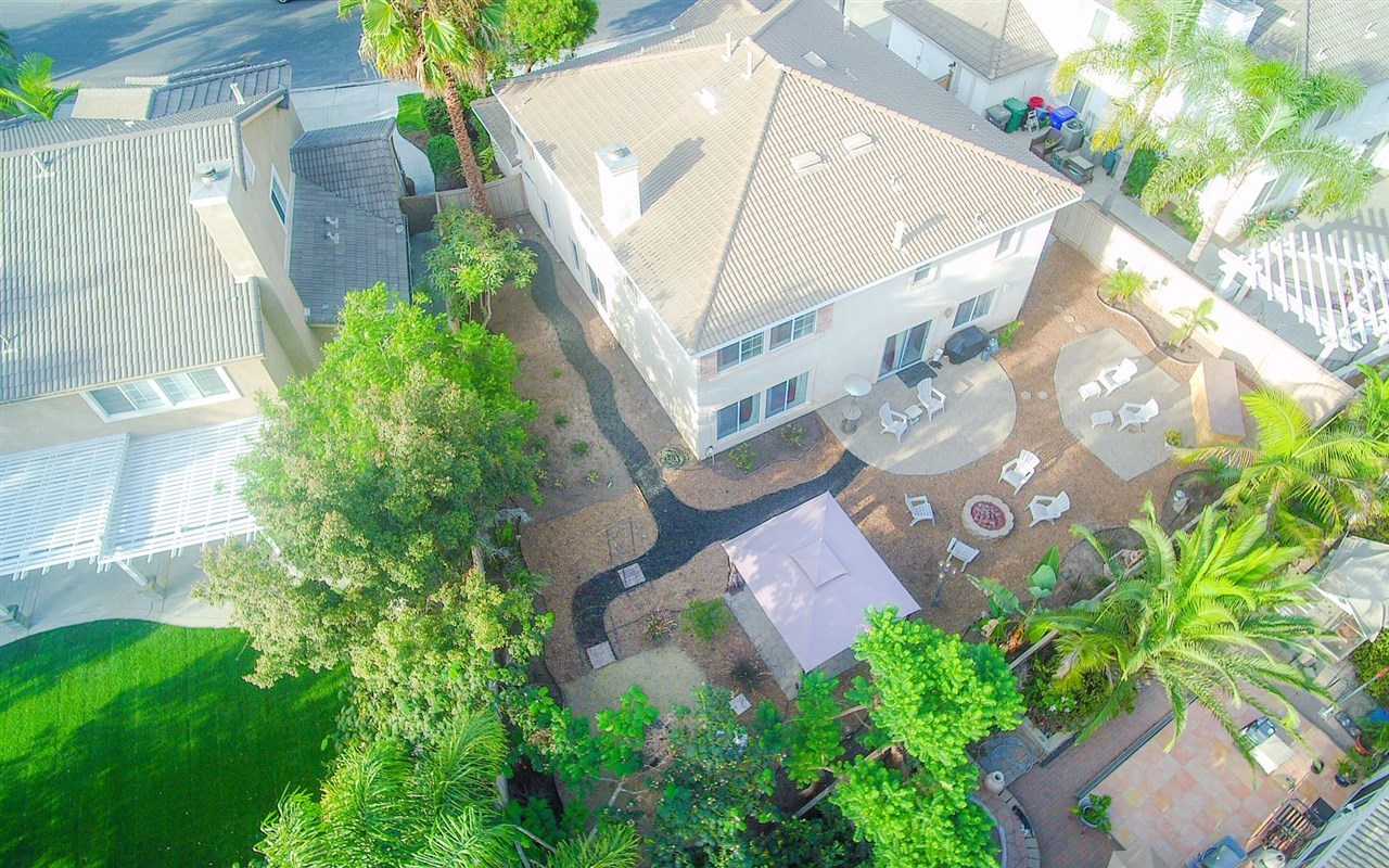 4309 Silver Spring Way Oceanside, CA 92057 - Photo 17 of 25 Aerial View of the Backyard