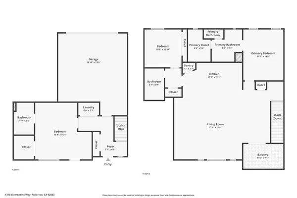 $850,000 | 1370 Clementine Way, Fullerton, CA 92833
