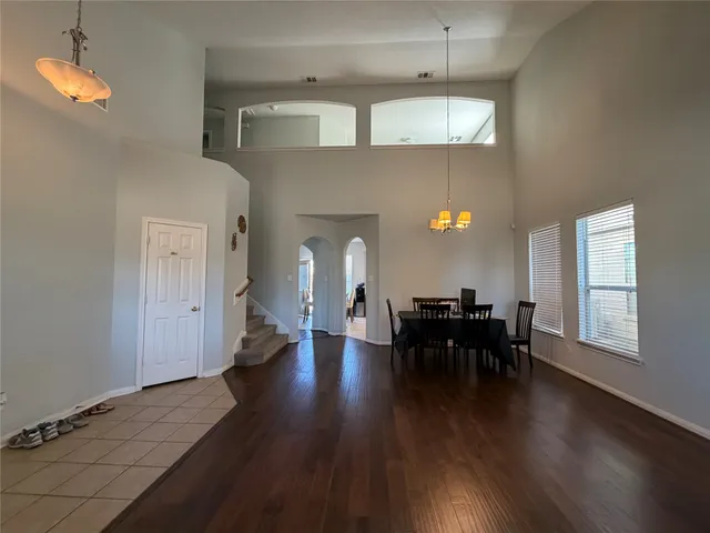 a view of a livingroom with furniture and window