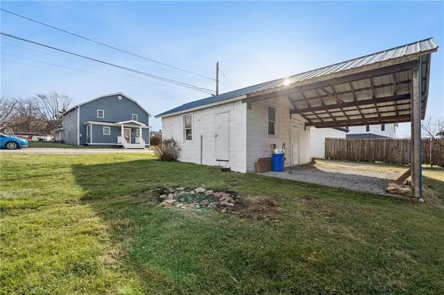 a outdoor space with plants