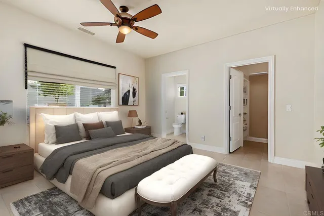 a view of hallway with mirror