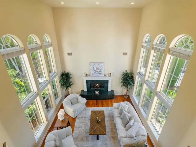 a view of a lot of trees and mountains