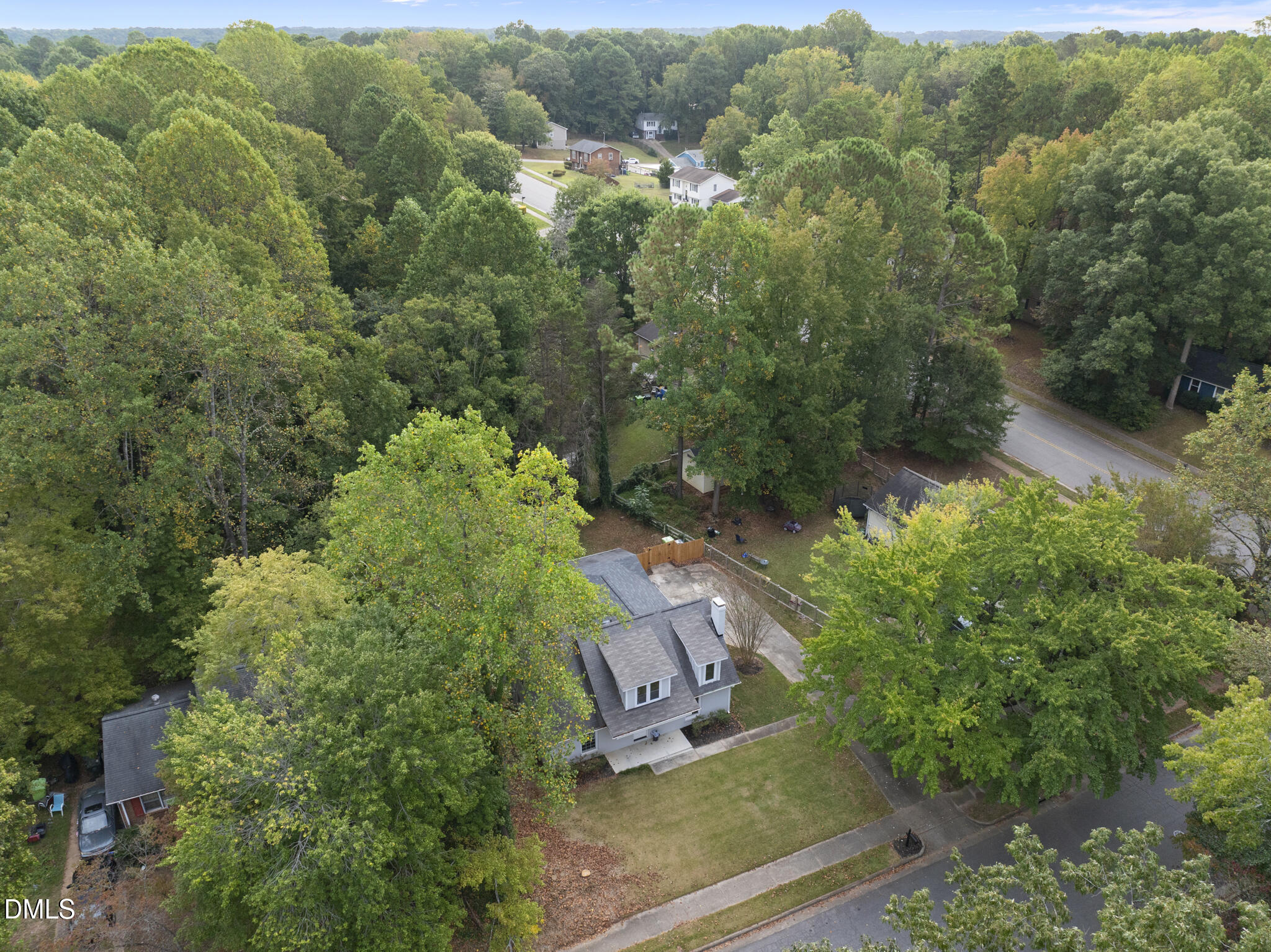 7804 Brandyapple Drive Raleigh, NC 27615 - Photo 43 of 58 an aerial view of residential house with outdoor space