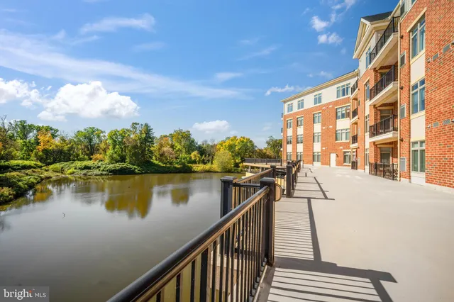 a view of a lake with a house