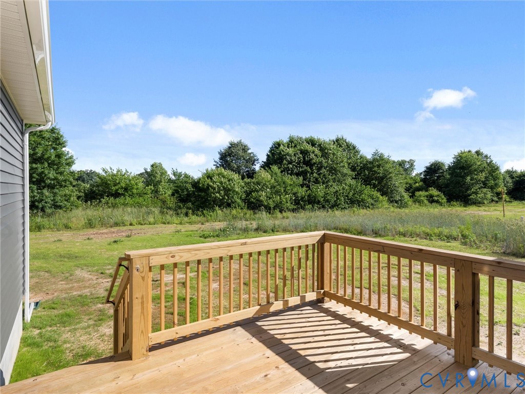 3289 Cumberland Road Cumberland, VA 23040 - Photo 27 of 29 a view of a wooden deck next to a yard