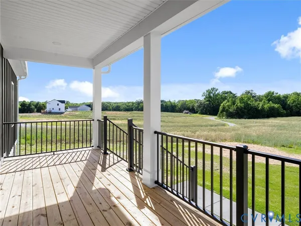 a view of city from a balcony