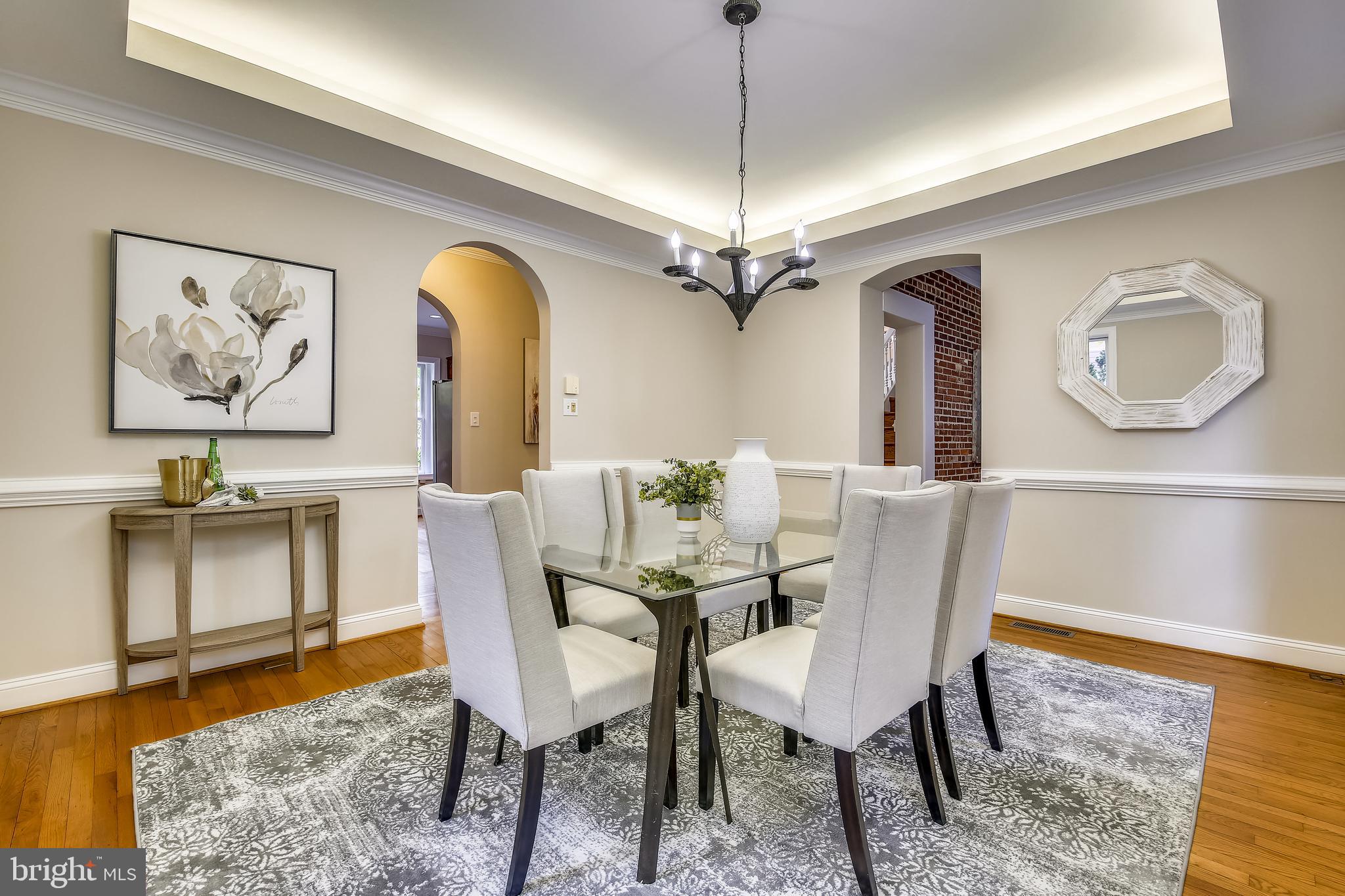 421 Kent Square Road Gaithersburg, MD 20878 - Photo 13 of 78 Formal dining room w/elegant moldings