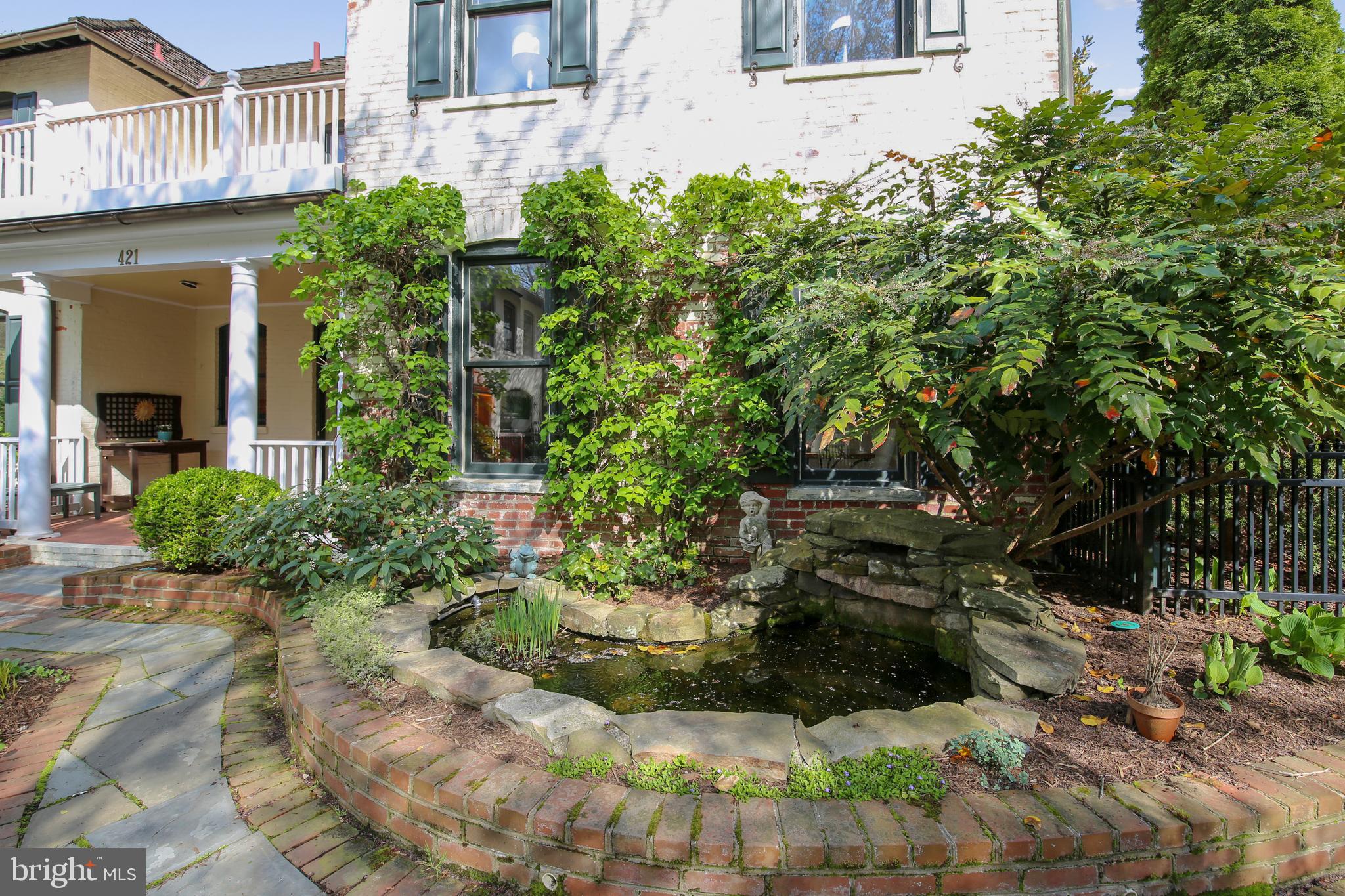421 Kent Square Road Gaithersburg, MD 20878 - Photo 5 of 78 Courtyard fish pond - one of two water features