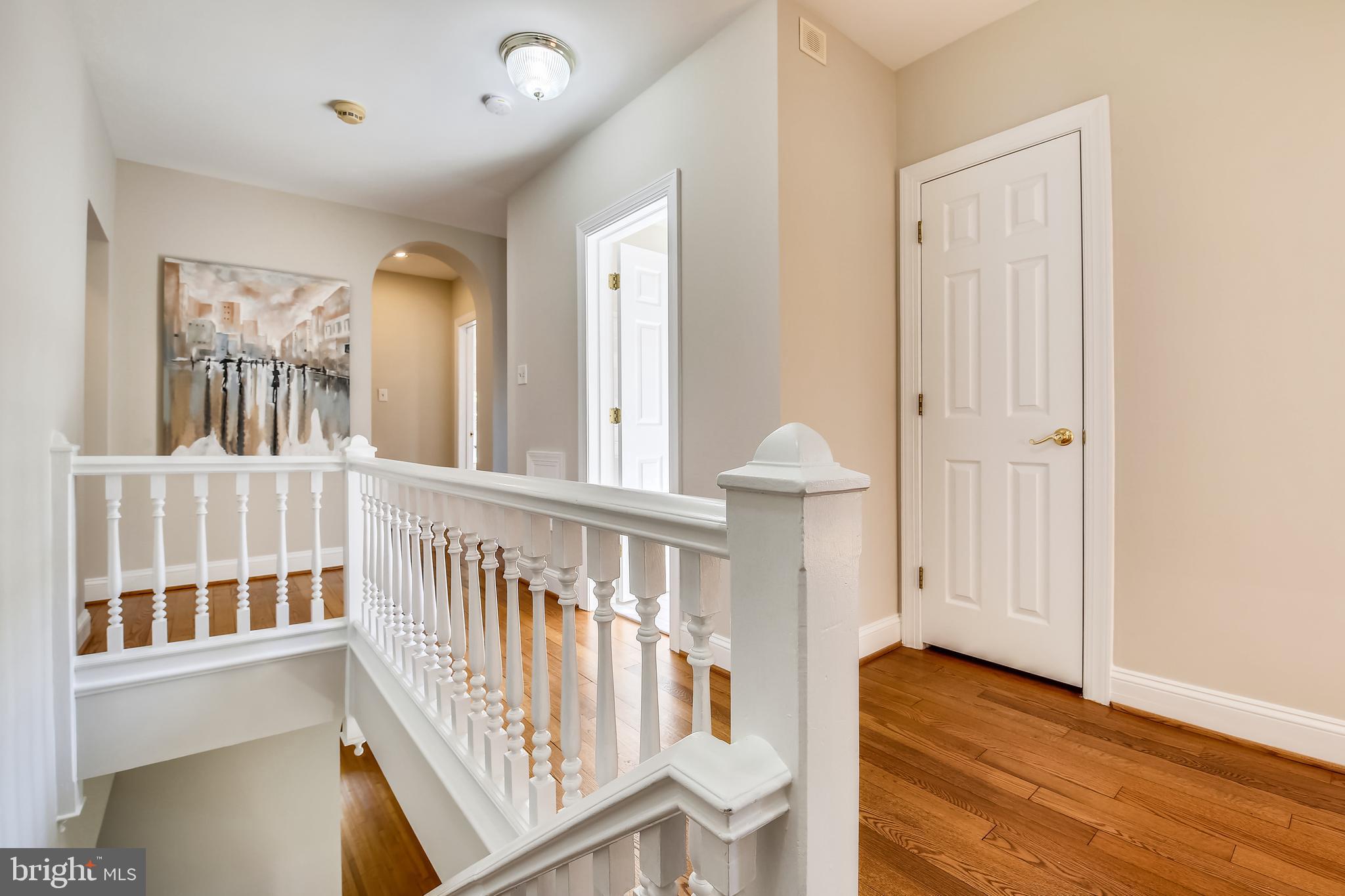 421 Kent Square Road Gaithersburg, MD 20878 - Photo 44 of 78 Upper level landing & hallway w/hardwood floors