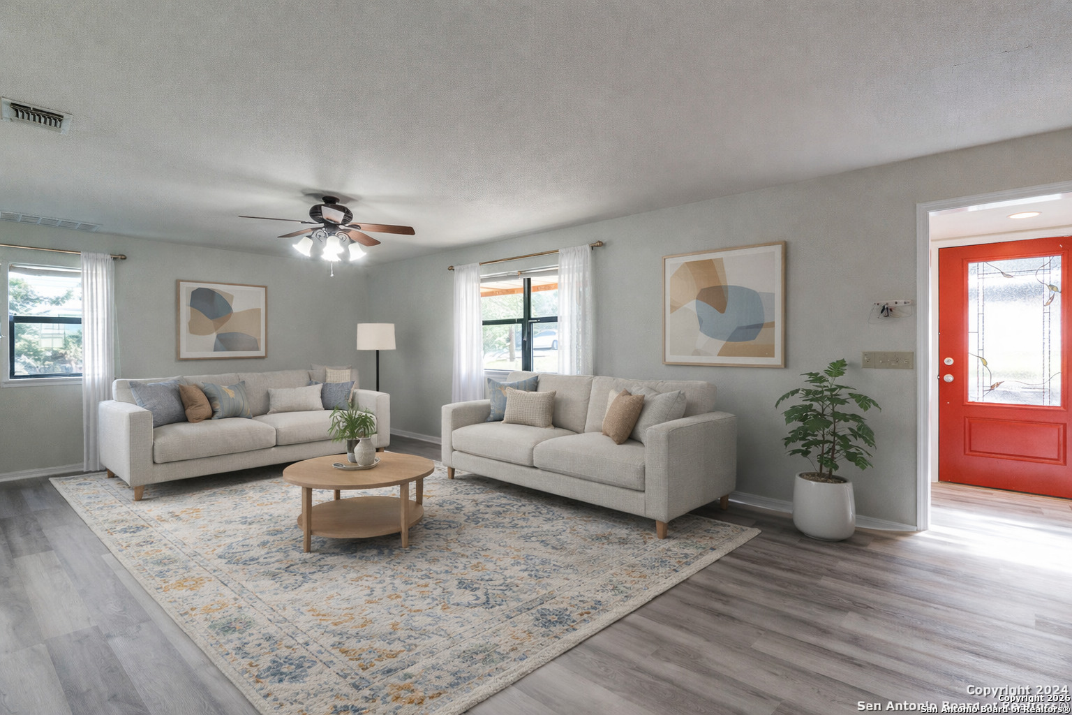 1609 Winding Creek Trail Spring Branch, TX 78070 - Photo 5 of 20 a living room with furniture and wooden floor