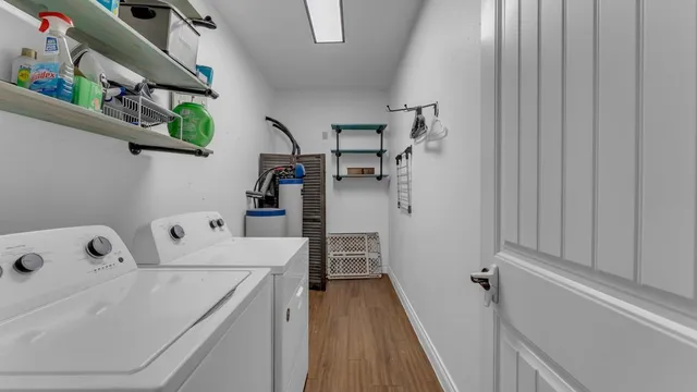 a room with storage and utility