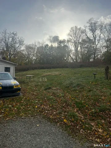 a big yard with lots of green space and trees